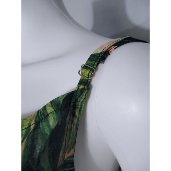 ZAFUL Tropical Leaf Print Cami Mini Dress Size M - Picture 14 of 16
